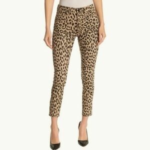 NWT Joe’s Jeans Charlie High-Rise Leopard Print Ankle Jeans
